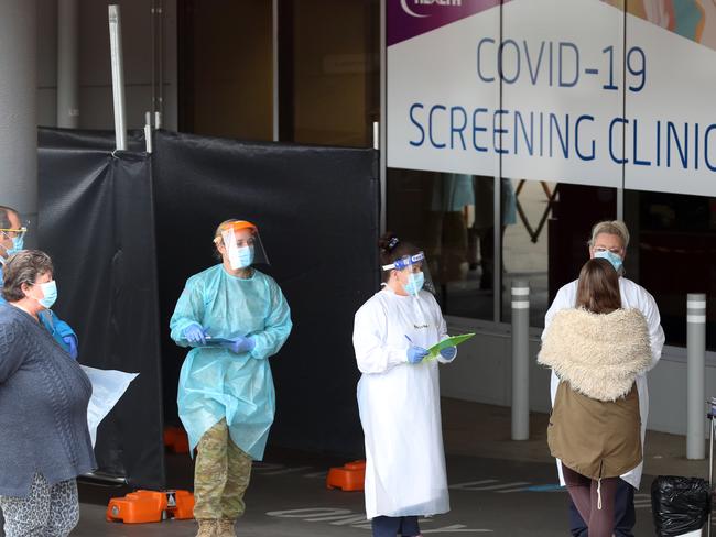 COVID-19 testing in Bendigo ramps up as infections rise. Picture: David Crosling/NCA NewsWire