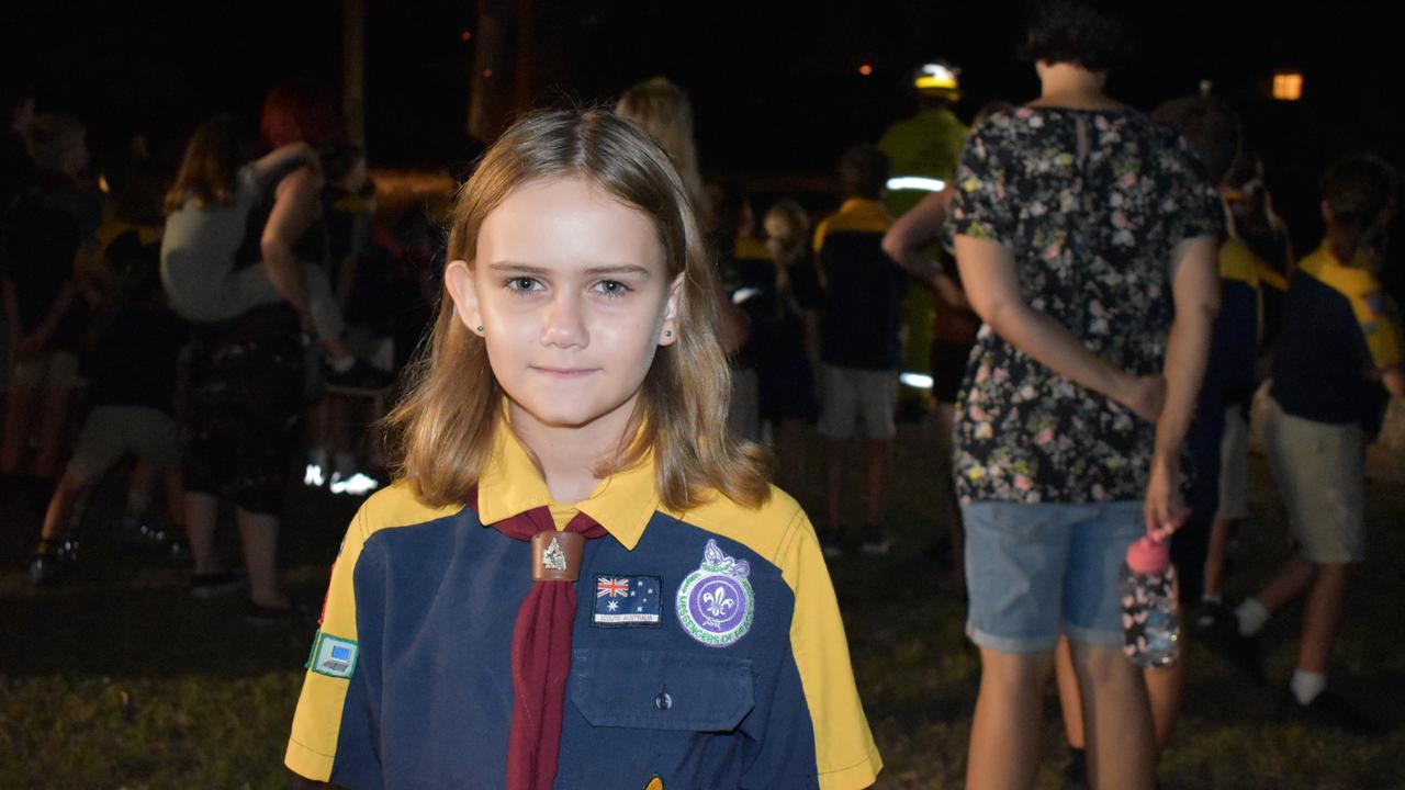 Rockhampton police officers and fire crews visited the Mount Archer Scout Group on Wednesday March 3, 2021. Photos: Vanessa Jarrett