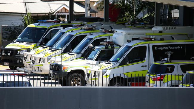 Ambulance ramping at Princess Alexandra Hospital earlier this year