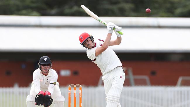 Jack Callinan playing cricket for North Hobart. Picture: Nikki Davis-Jones