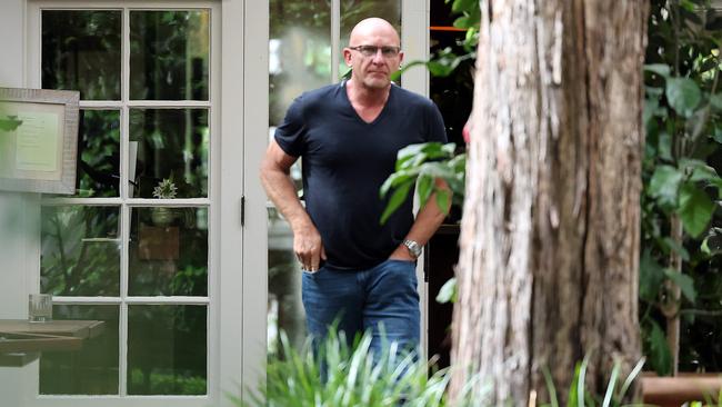 oDAILY TELEGRAPH. NOVEMBER 21, 2024. Pictured is Matt Moran surveying the damage to his restaurant Chiswick which was damaged overnight with Anti-Israel graffiti in Woollahra, Sydney. Picture: Tim Hunter.