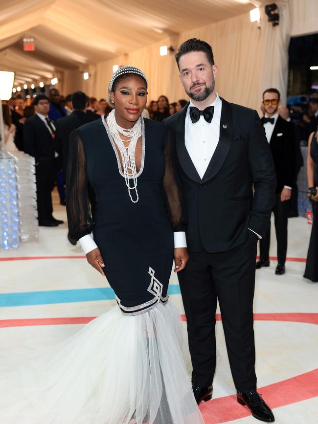 Serena Williams and Alexis Ohanian at The 2023 Met Gala. (Photo by Dimitrios Kambouris/Getty Images for The Met Museum/Vogue)