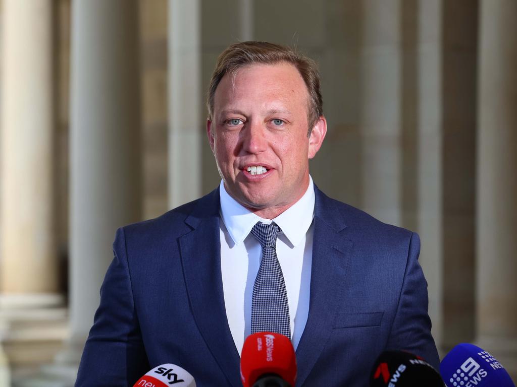 Queensland Labor Leader Steven Miles praised the Reserve Bank’s rate cut but faced swift social media backlash blaming his party for high rates. Picture: NewsWire/Tertius Pickard