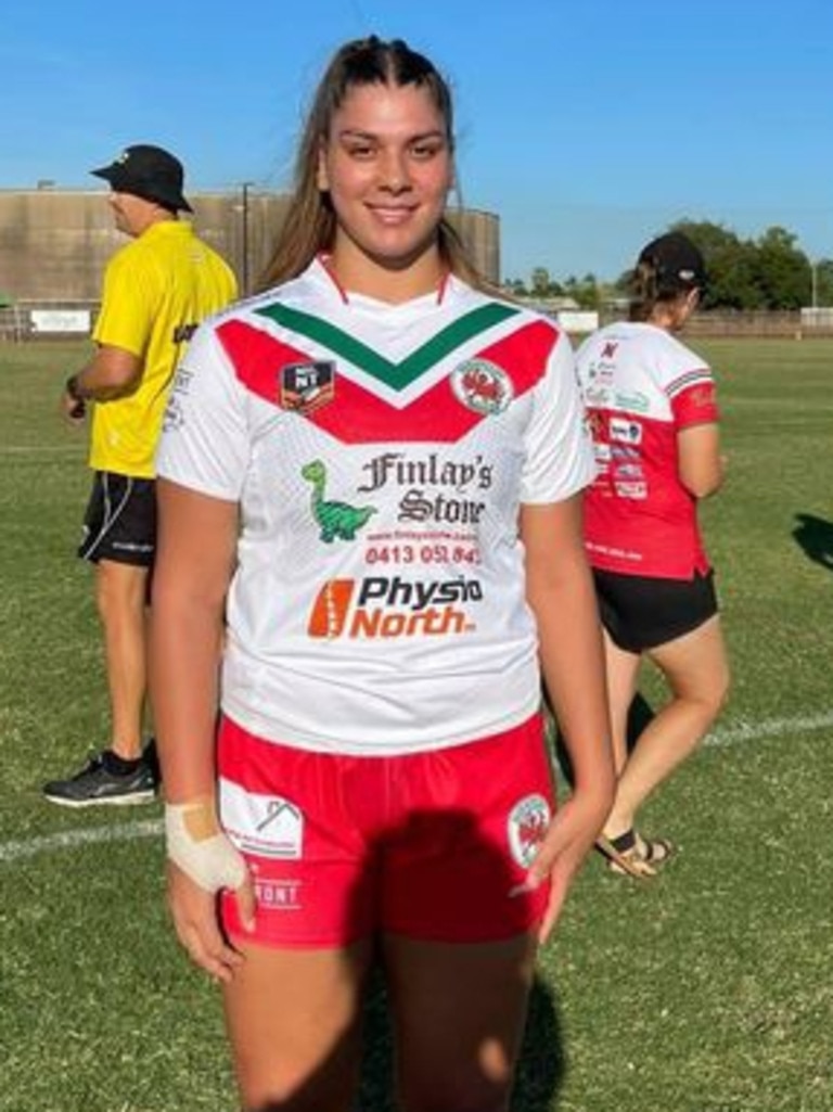 Kailah May in a tribute on the Nightcliff Dragons Rugby Club Facebook post.