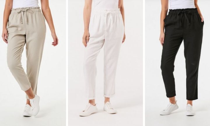 The flattering $18 linen pants from Kmart women are rushing to buy