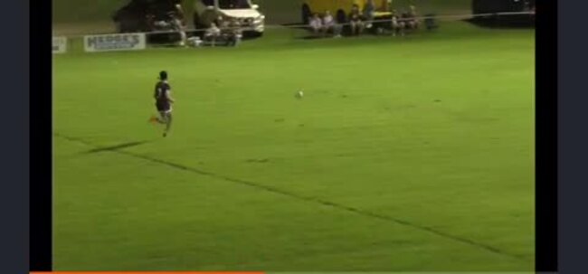 Dalby Diehards fullback Chris Woodbridge scores epic try