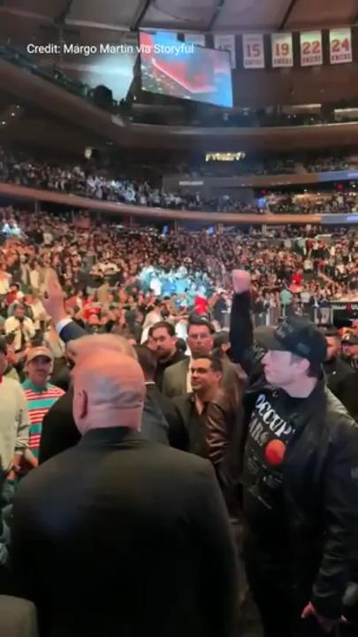 Donald Trump, Elon Musk cheered at UFC Fight in NYC