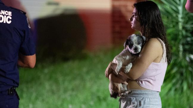 Benji the terrier saved his owner’s life during a house fire in Casula. Picture: Dean Asher