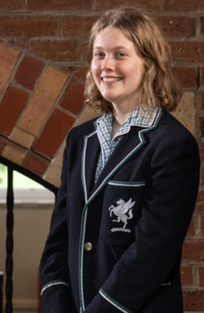 Geelong College VCE high achiever Agnes Ambrose. Picture: Brad Fleet