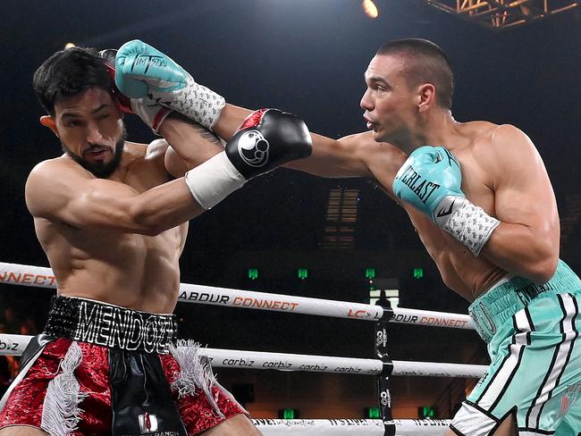 Tim Tszyu defended his world title twice on the Gold Coast. Picture: Getty images