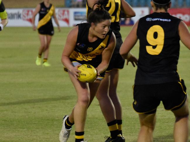 Glenelg SANFLW player Ellie Kellock. Picture: Gordon Anderson