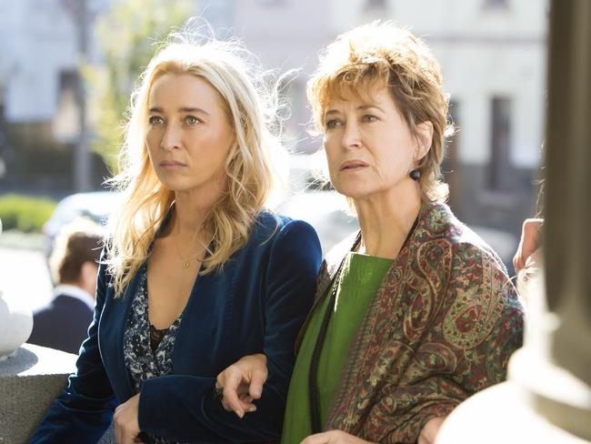 Linda Cropper (right) returns as Geraldine in the new series.