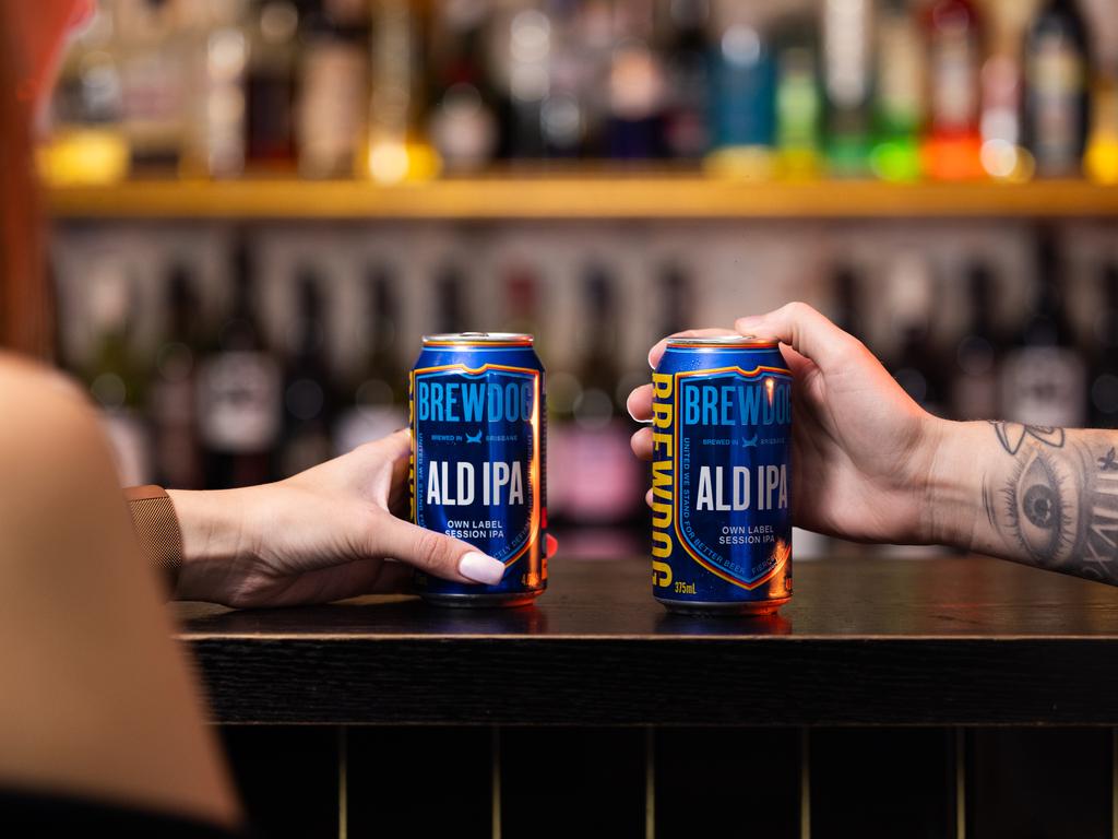 Aldi launches a new beer, celebrating with a pop-up bar. Picture: Supplied