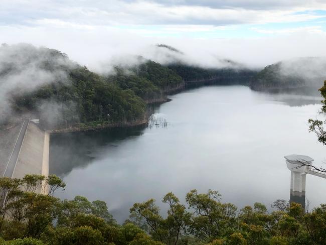 Central coast water storage is at just over 55 per cent.