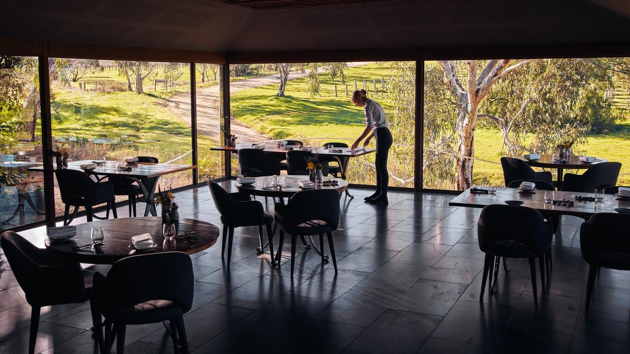 The dining space at Hentley Farm restaurant, Barossa Valley