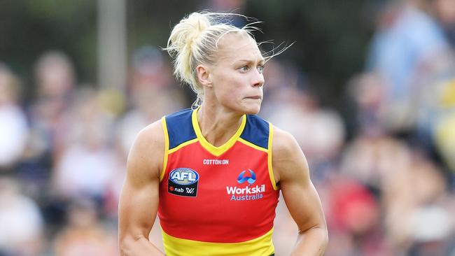 Erin Phillips got through her comeback game fine, Clarke said. Picture: AAP Image/David Mariuz