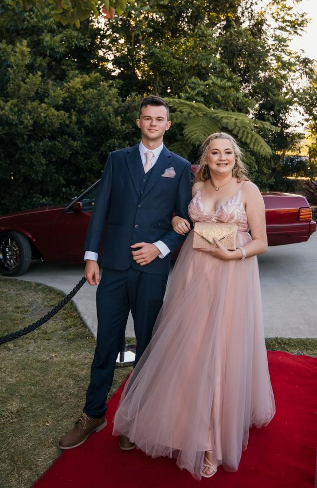 Kynan and Jordan at the Glasshouse Christian College formal. Picture: Jordan Bull of JBull Photography