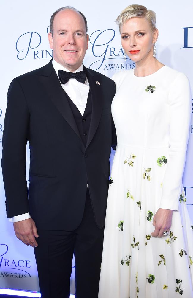 Prince Albert of Monaco with Princess Charlene pictured in 2016. The couple met in 2000. Picture: Jamie McCarthy/Getty Images