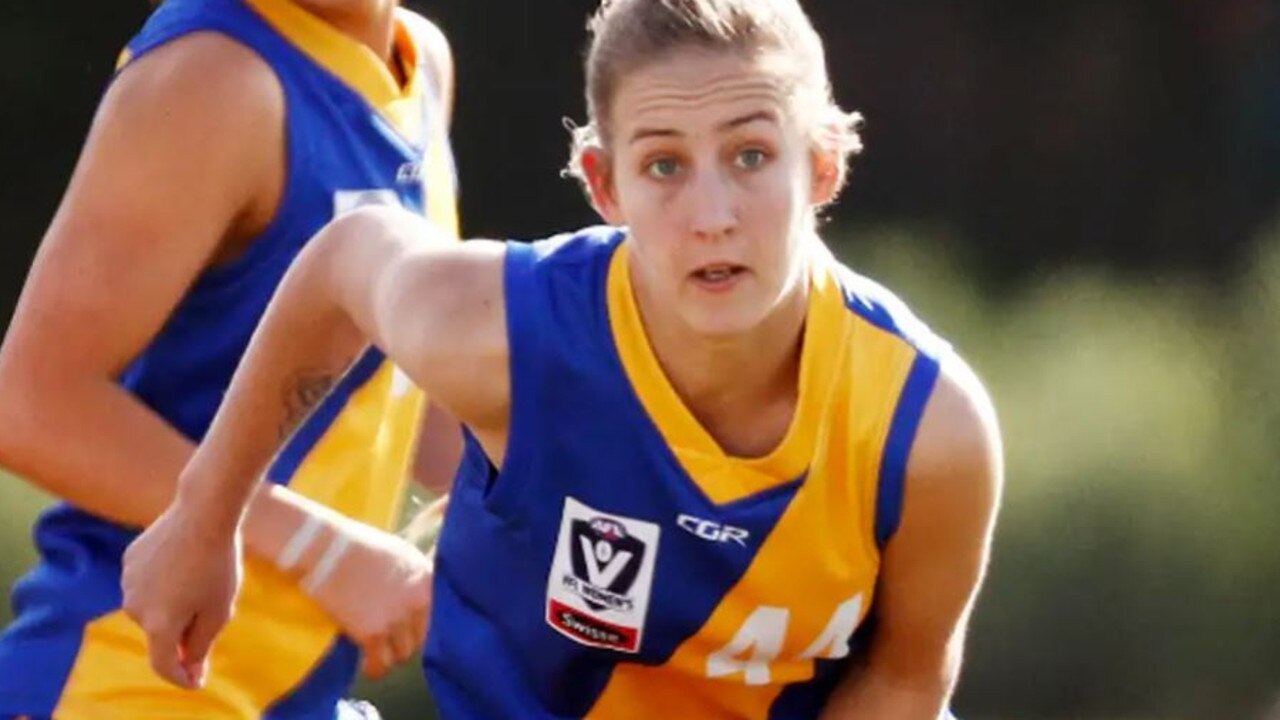 Hawthorn player Isabelle Porter in the VFLW. Picture Hawthorn FC.