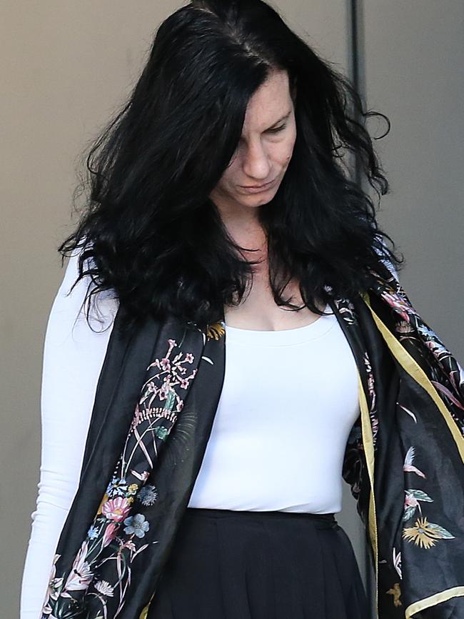 Rebecca Ianniello leaves the Brisbane Supreme Court in Brisbane. Picture: AAP Image/Jono Searle