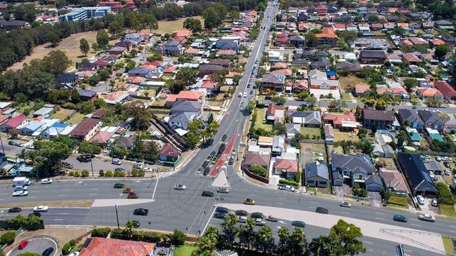 Artistic impressions of the planned road works for Stacey St, Bankstown. Picture: RMS