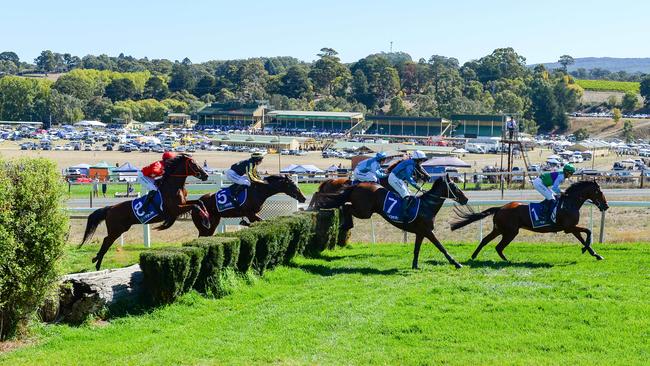 The Great Eastern Steeplechase has been an Oakbank tradition for more than a century. Picture: Brenton Edwards