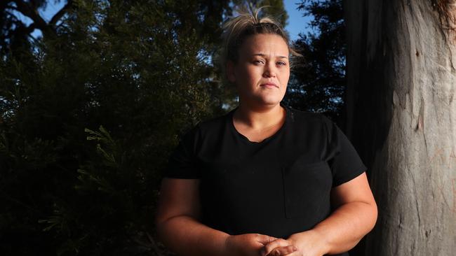 Single mother Paige Robertson-Wood has made nearly 50 rental applications in four months without success. Picture: Nikki Davis-Jones