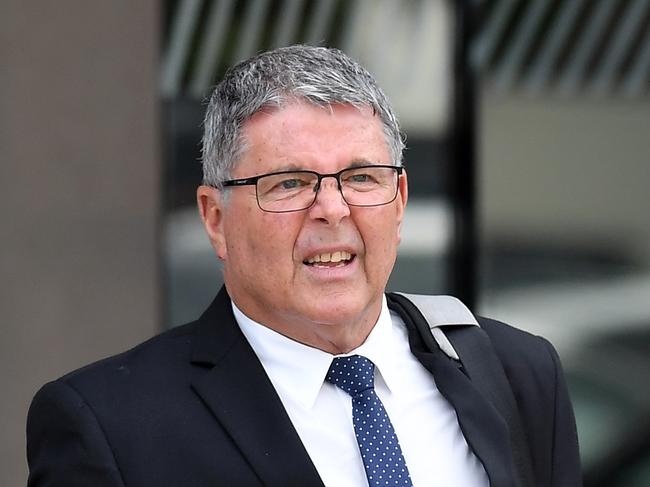 Peter Lang leaves Maroochydore Court House. Picture: Patrick Woods.