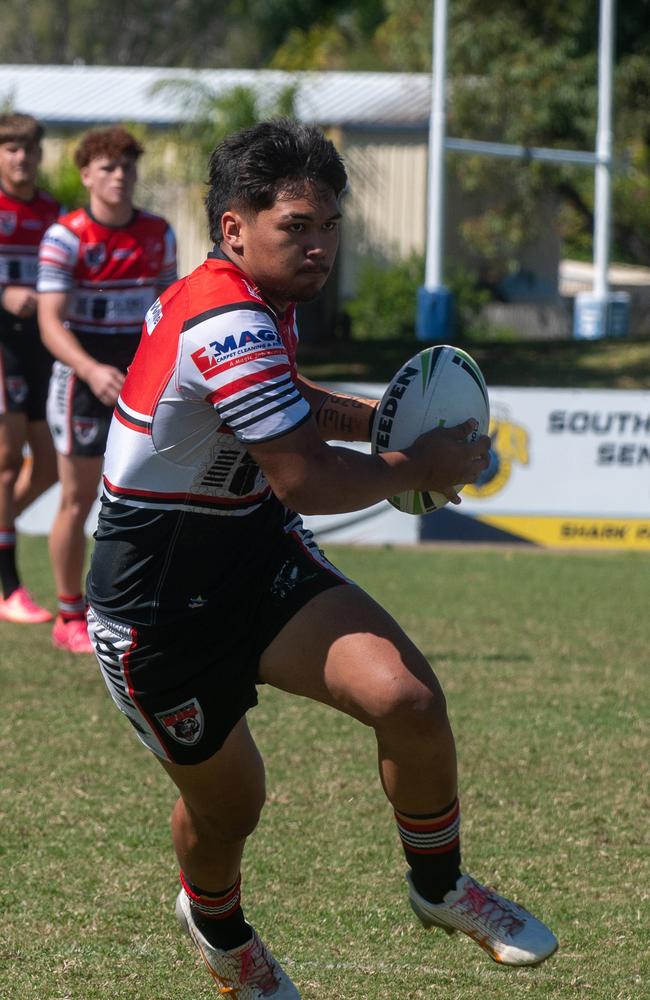 Taakoi Benioni Kirwan at St Patrick's College vs Kirwan State High School 2024 Aaron Payne cup. Northern Conference. Thursday 15 August 2024 Picture: Michaela Harlow