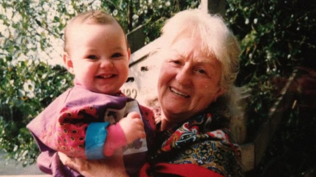 Macleay Island murder victim Liselotte Watson, with her granddaughter Emma Watson. Picture was likely taken in 1993 in New Zealand. Picture: File. Originally supplied by granddaughter Emma Watson.