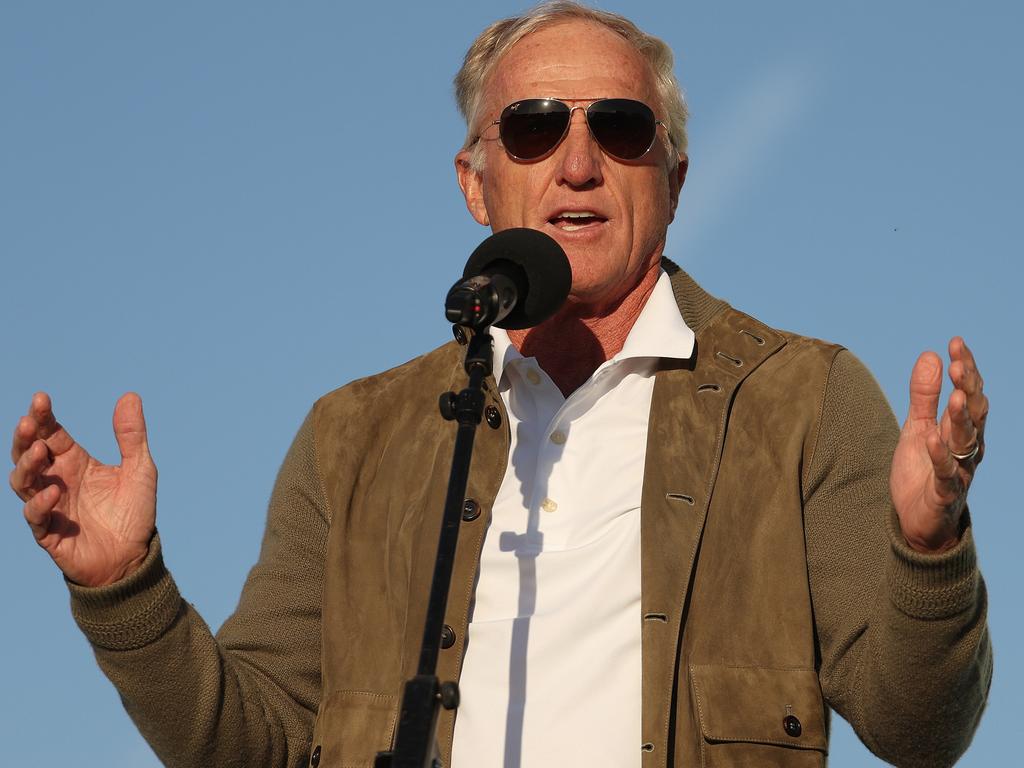 LIV Golf CEO Greg Norman at the breakaway tour’s inaugural event. Picture: Matthew Lewis/Getty Images