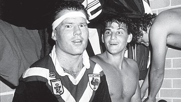 Billy Rule in the Roosters’ dressing shed at the SFS.