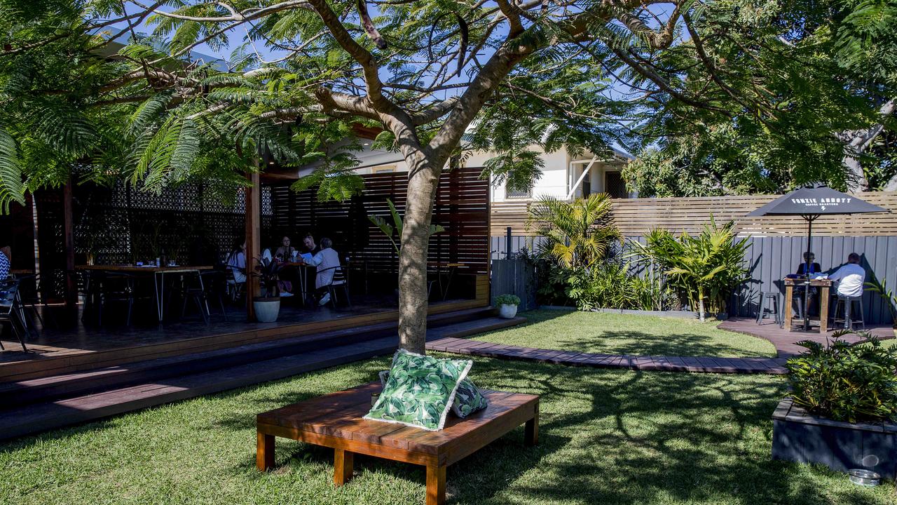 Customers are encouraged to throw down a picnic rug in the backyard. Picture: Jerad Williams