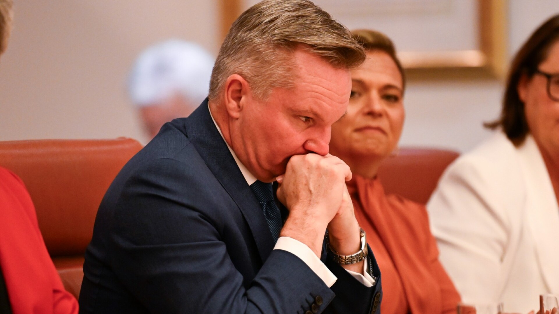 ‘Insensitive’: Chris Bowen reprimanded by priest for ‘chomping down’ on gnocchi mid-mass