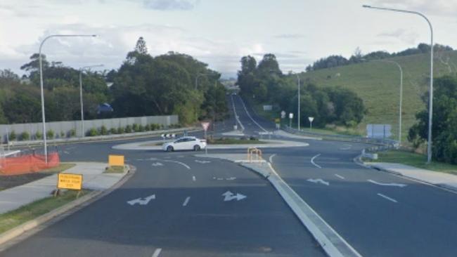 A roundabout on The Coast Road, Lennox Head. Picture: Google Maps.