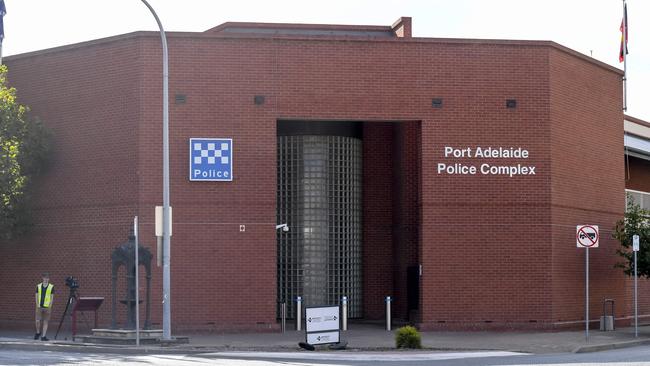 The female police officer died at Port Adelaide Police station. Picture: Roy VanDerVegt