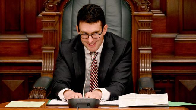 Dan Cregan assumes the role of House Speaker after defecting to the crossbench. Picture: NCA NewsWire/Naomi Jellicoe