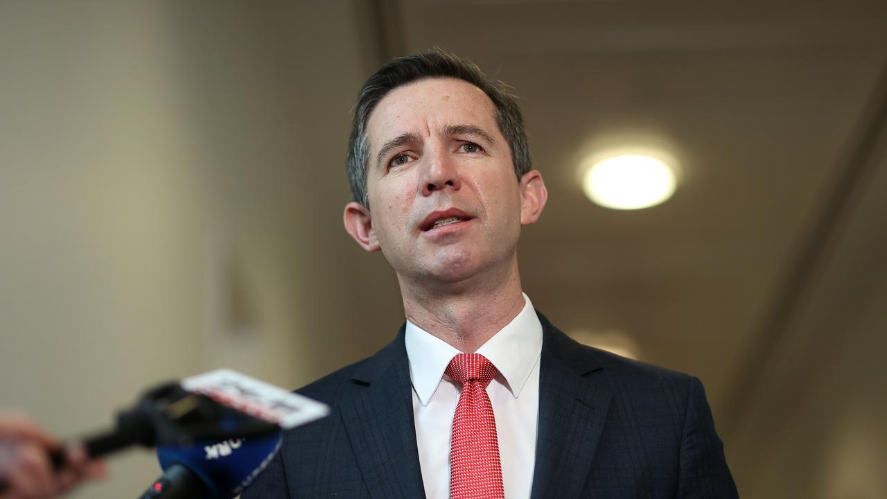 Federal finance Minister Simon Birmingham has defended the JobKeeper scheme. Picture: NCA NewsWire / Gary Ramage