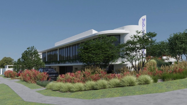 Artist impression of a medical centre proposed for a site in Benowa. Picture: Supplied.