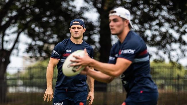 Cooper Cronk will remain at the Roosters on the coaching staff. Picture: Roosters Digital.