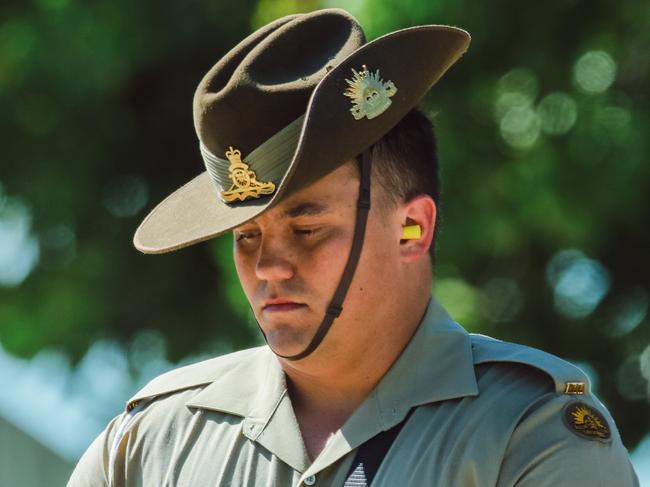 ADF Catafalq party during the 80th anniversary of the Bombing of Darwin at Darwins Esplanade.Picture: Glenn Campbell