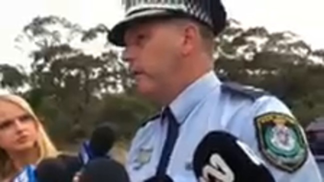 Wollongong Police District commander Superintendent Chris Craner addressed the media