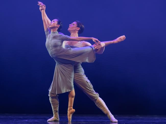 Vito Bernasconi and Lina Kim - We Who Are Left. Li's Choice. Queensland Ballet 2022. Picture: David Kelly