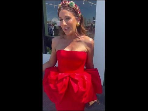 Celebs seeing red in all the right ways at the Melbourne Cup