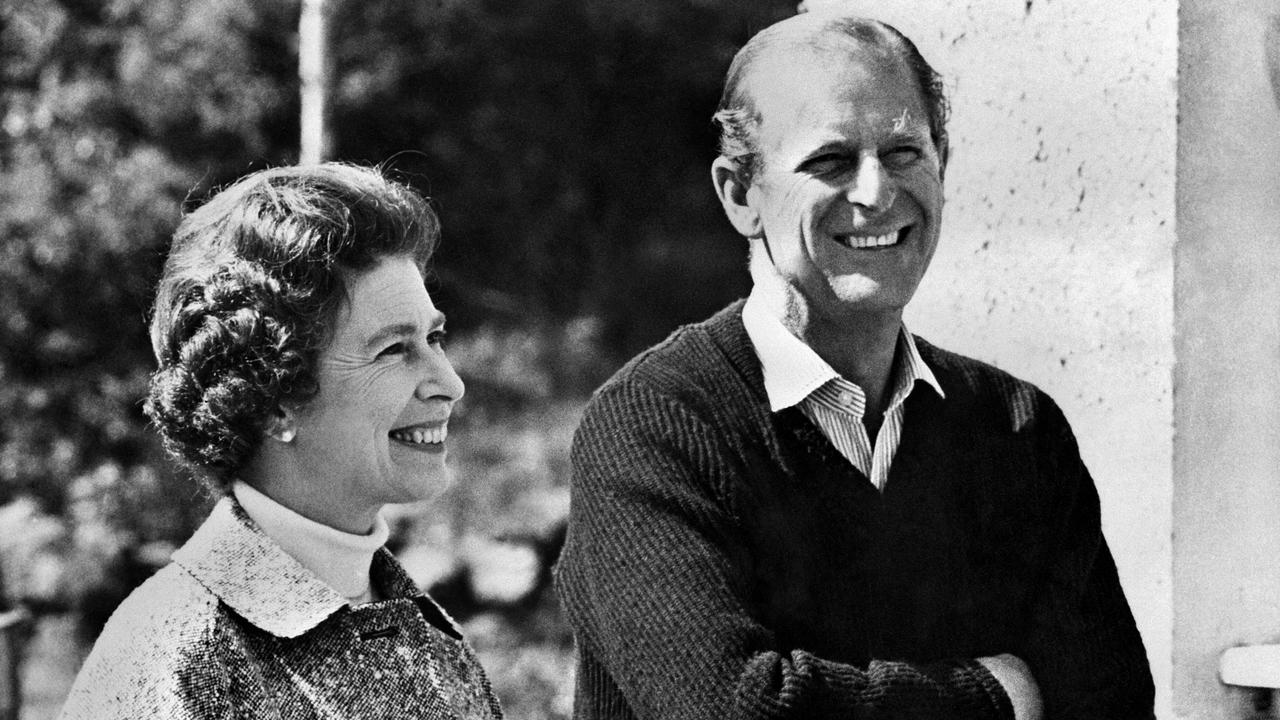 Queen Elizabeth II and Prince Philip, Duke of Edinburgh, at their Balmoral Castle. Picture: AFP