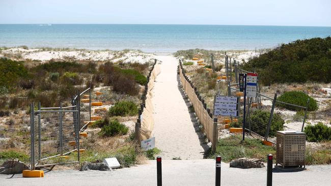 Work has started on the construction of a road through the dunes to the beach. Picture: Tait Schmaal