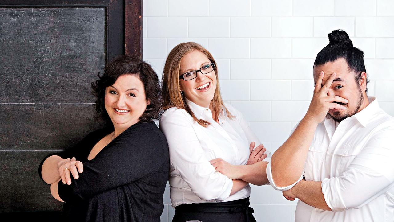 Former winners of Masterchef Australia; Julie Goodwin, Adam Liaw and Kate Bracks know the Doody St premises well. Pic: Damien Pleming