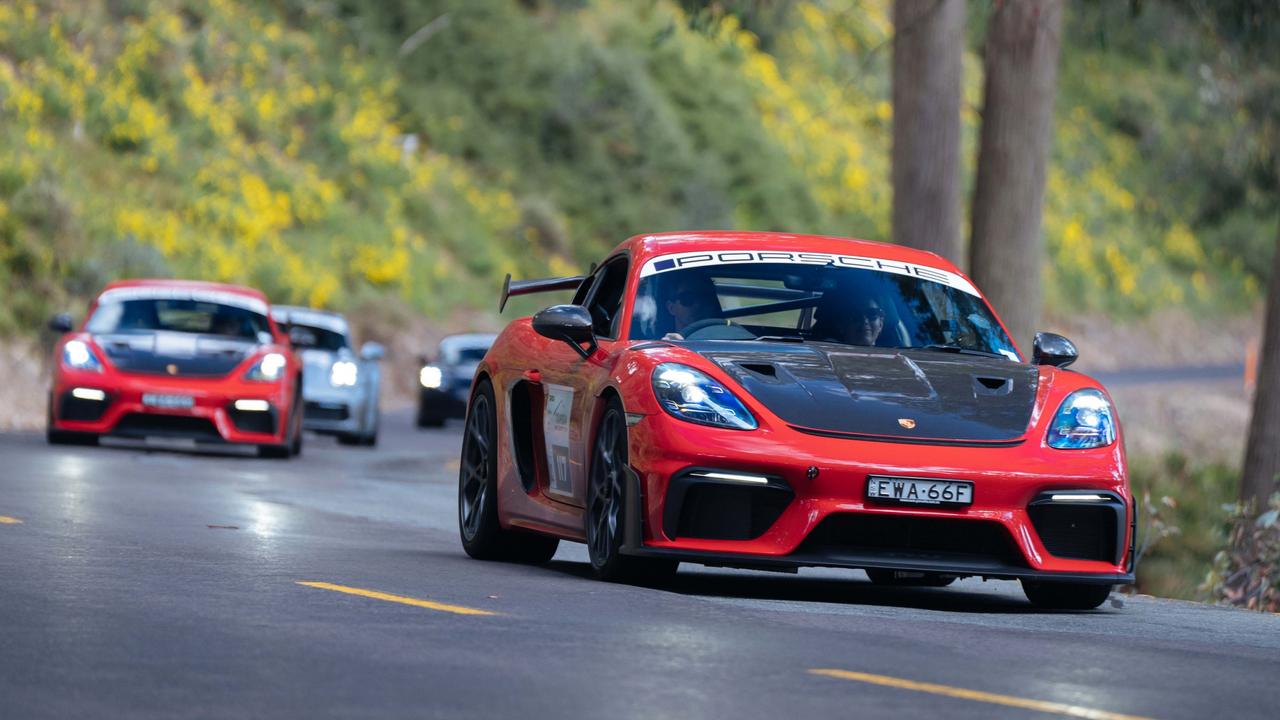 The Targa High Country takes placed on closed roads in the Victorian high country.