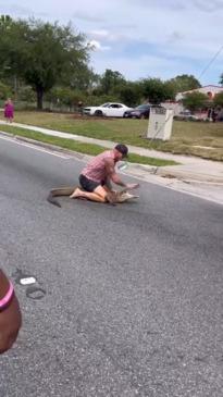 MMA fighter catches alligator with his bare hands