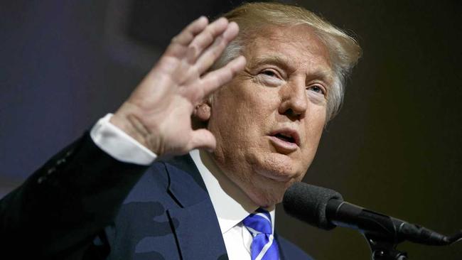 Republican presidential candidate Donald Trump speaks during a campaign rally, Wednesday, Aug. 10, 2016, in Abingdon, Va. (AP Photo/Evan Vucci). Picture: Evan Vucci